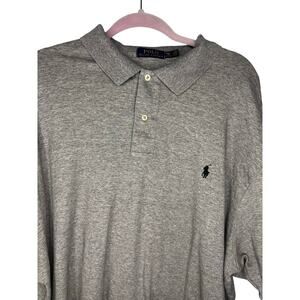 Polo Ralph Lauren Golf Shirt Men's Size 2XB Gray Cotton Preppy Big